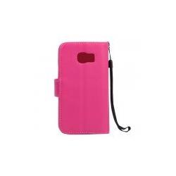 Galaxy S6 Premium Flip Leather Wallet Case with Strap