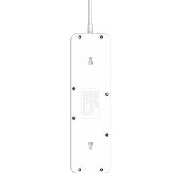 Regleta de enchufes multipuerto con 5 tomas de corriente, 3 puertos USBA PD/QC 3.0 y 1 puerto