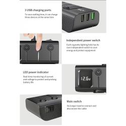 Encendedor de coche de 20 W al por mayor: carga rápida USB PD, divisor de 3 enchufes
