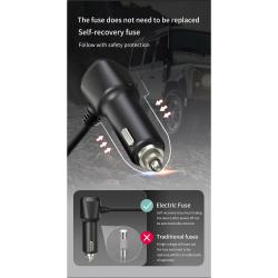 20W Car Lighter: USB PD Fast Charge, 3-Socket Splitter with Independent Switch GC01 for Universal Cell