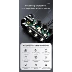 Encendedor de coche de 20 W al por mayor: carga rápida USB PD, divisor de 3 enchufes