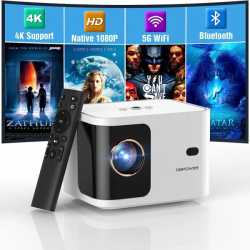 Miniproyector Bluetooth 5G WiFi compatible con 4K,