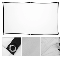 Bakeey 100/120Inch Easy White Projection Screen 16:9 Foldable
