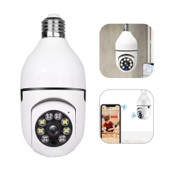 E27 Bulb WiFi Surveillance Camera Wireless Night Vision Auto