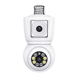 ESCAM QF202 E27 2MP+2MP WiFi PTZ Camera Dual Lens Wireless