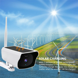 Cámara IP de seguridad solar con WIFI HD 1080P, visión nocturna, alarm