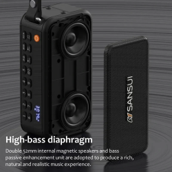 Altavoz Bluetooth inalámbrico portátil SANSUI F30,