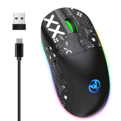 Ratón inalámbrico HXSJ T90 2.4G con modo triple, 800-3600 DPI