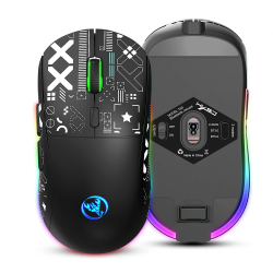 Ratón inalámbrico HXSJ T90 2.4G con modo triple, 800-3600 DPI