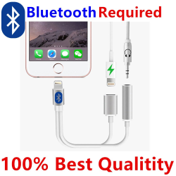 Adaptador de conector para auriculares con iluminación IP y Bluetooth 2 en 1