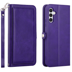 Cover Case with Card Holder Slots and Wrist Strap for Samsung Galaxy S23 FE