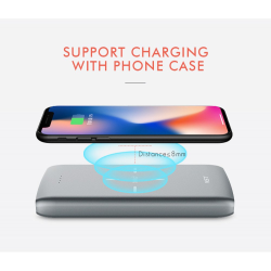 2 in 1 Qi Wireless Charging & Power Bank External Battery Pack 10000 mAh