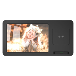 Premium 2-in-1 10W Qi Wireless Charging Stand with 4" x 6"