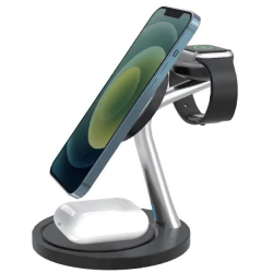 3 in 1 Magnetic Wireless Charger Station 15W Fast Charge Magnetic