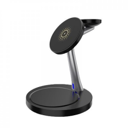 3 in 1 Magnetic Wireless Charger Station 15W Fast Charge Magnetic
