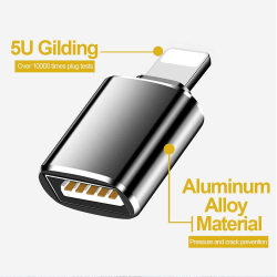 iOS OTG USB Adapter, Male to Female USB OTG Extension Cable