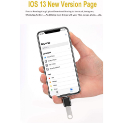 iOS OTG USB Adapter, Male to Female USB OTG Extension Cable
