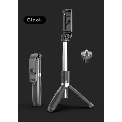 Heavy Duty 3 in 1 Aluminum Wireless Bluetooth Extendable Selfie Stick with Tripod Stand