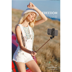 Heavy Duty 3 in 1 Aluminum Wireless Bluetooth Extendable Selfie Stick with Tripod Stand