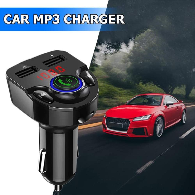 Bluetooth Car FM Transmitter, Wireless Audio Adapter