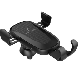 Gravity Style 10W Wireless Fast Charge Air Vent Car Holder Mount for Universal Cell Phones