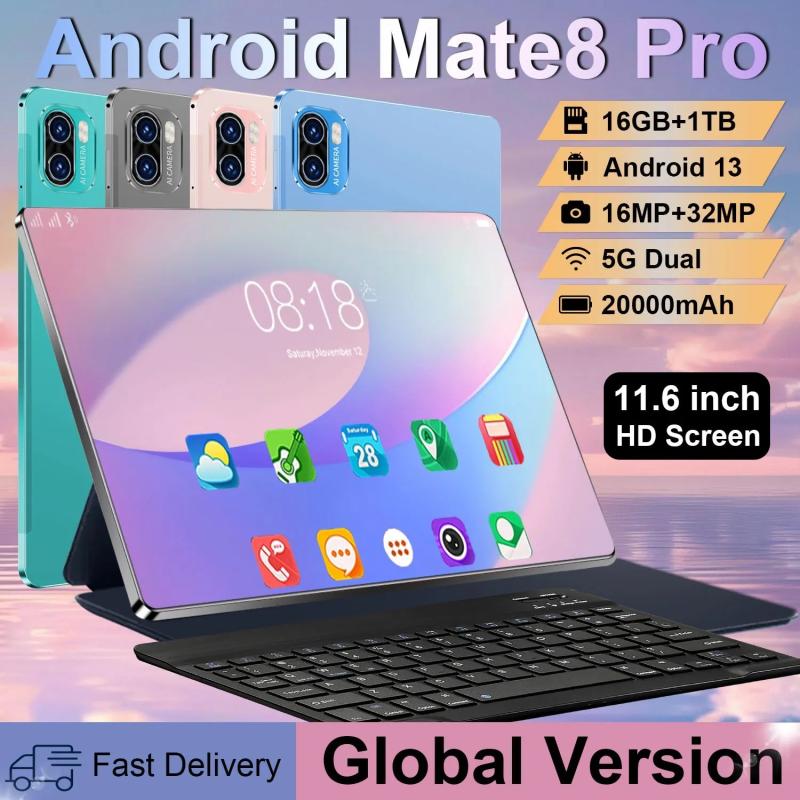 Global Version Original New Mate8 Pro Tablet 11.6inch HD 4K Android 14