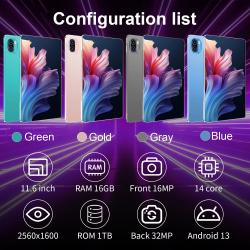 Global Version Original New Mate8 Pro Tablet 11.6inch HD 4K Android 14