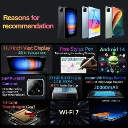 2025 New Original Global Edition Tablet PC Pad 7S Pro Snapdragon 8gen2