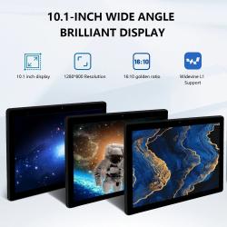 A10L 10 Inch Tablet Android 14 12GB RAM 64GB ROM 1TB Expand WiFi 6 Fac