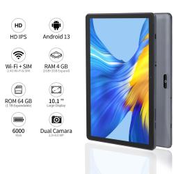 PRITOM 10.1 Inch Tablet PC Android 13 64 GB Quad Core Touch Screen WiF