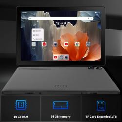 Android 14 10 inch Tablet, A523 Octa Core,8GB RAM + 64GB ROMTF 1TB