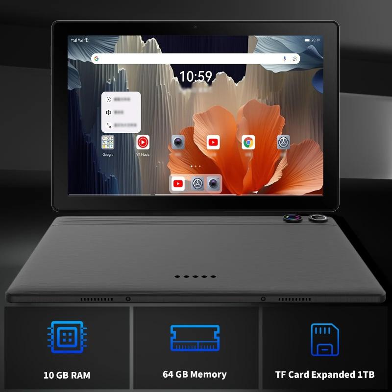 Android 14 10 inch Tablet, A523 Octa Core,8GB RAM + 64GB ROMTF 1TB