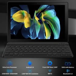 Android 14 10 inch Tablet, A523 Octa Core,8GB RAM + 64GB ROMTF 1TB