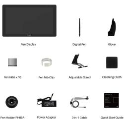 HUION Kamvas 22 Graphic Pen Tablet Monitor Pen Display 21.5 Inch Anti-