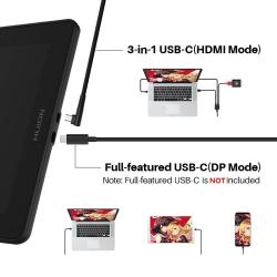 HUION Kamvas 16 2021 Graphics Tablets Monitor with Screen 15.6 Inch Dr
