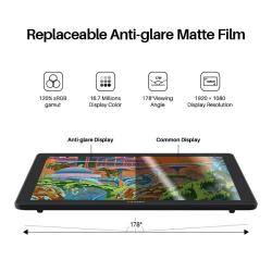 HUION Kamvas 22 Graphic Tablet 21.5 inch Pen Tablet Monitor Screen 120