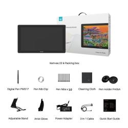 HUION Kamvas 22 Graphic Tablet 21.5 inch Pen Tablet Monitor Screen 120