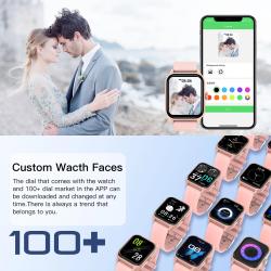 LIFEBEE Smart Watch for men women Answer/Make Calls, 1.85Inch Wireless