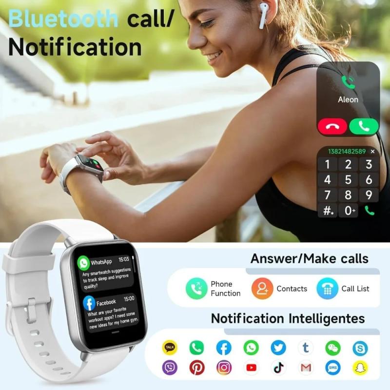 ‌Smart Watch for Android/iPhone, Alexa Built-in, 1.8" Screen, IP68 Wat