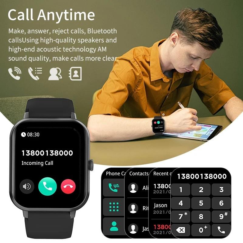 LIGE Waterproof Smart Watch Bluetooth Call Women Men Watch Voice Assis