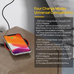 Ulefone UF005 15W Qi Wireless Charging Pad For ulefone Armor 12 power 