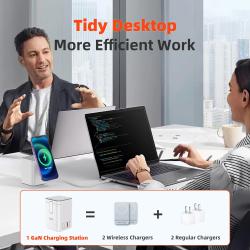 Wireless Charger QERE Mobile Phone Magnetic Station Fast Charging Safe