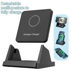30W Wireless Charger Pad Stand Desktop Ultra-thin Mobile Phone Fast Ch