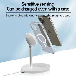 30W Magnetic 2 in 1 Wireless Charger Stand For iPhone 15 14 13 12 Pro 