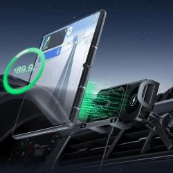 NEW Car Wireless Charger GPS Stand 15W Fold Screen Phone Fast Charging