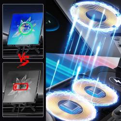 NEW Car Wireless Charger GPS Stand 15W Fold Screen Phone Fast Charging