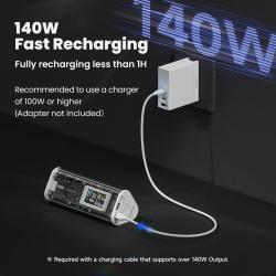 SHARGEEK 170 Power Bank 170W PD3.1 Laptop Portable Charger 24000mAh wi