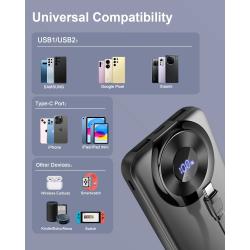 Portable Charger 10000mAh, Power Bank High-Speed Charging with Built i