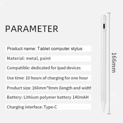 For Apple Pencil Stylus Pen for iPad 2018-2024 Palm Rejection Tablet T