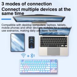 AULA Wireless Mechanical Gaming Keyboard 87 Key Three-modes 2.4G/Bluet